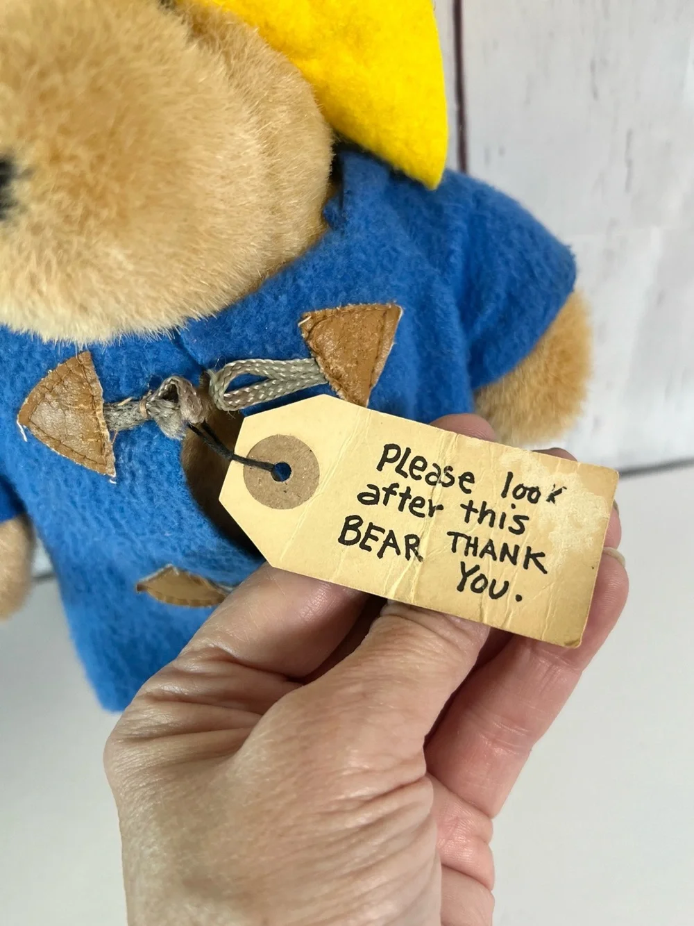 Vintage 1988 Eden Toys Paddington Bear 30th Anniversary Plush Blue Coat